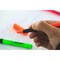 BAZIC Pen Style Fluorescent Highlighter Yellow w/ Cushion Grip (4/Pack)